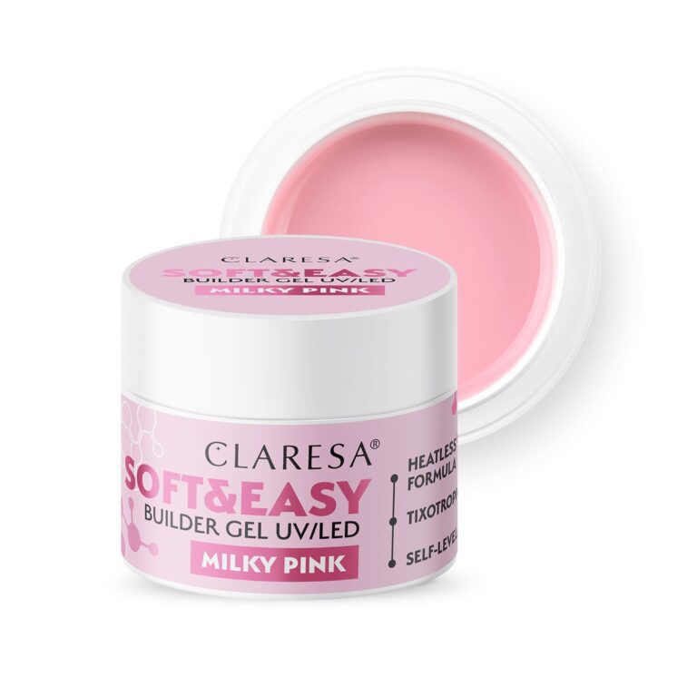 Claresa Żel budujący Soft&Easy BABY PINK 45G - Milky Pink