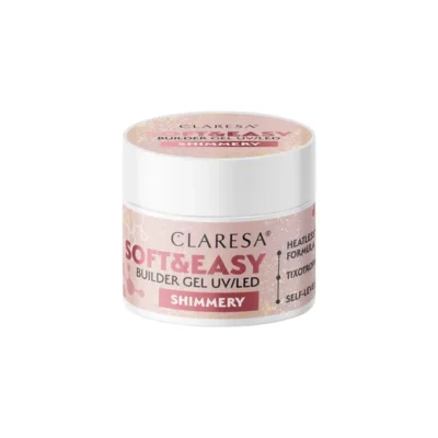 Claresa Żel budujący SOFT&EASY builder gel Shimmery 45g