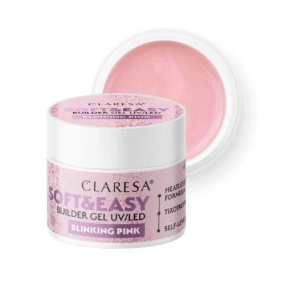 Claresa Żel budujący SOFT&EASY builder gel Blinking pink 45g