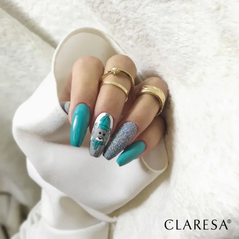 zielona-hybryda-808-z-pylkiem-Candy-3 Claresa Lakier hybrydowy GREEN 808 5g